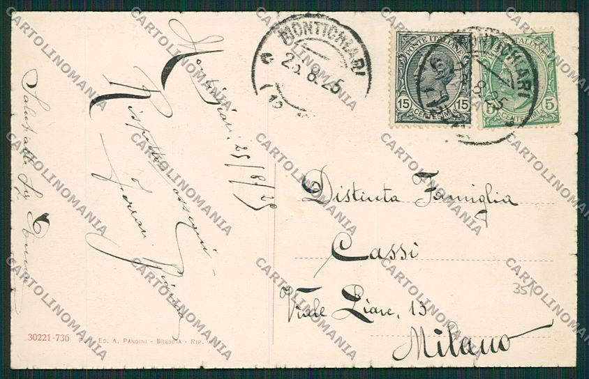 Brescia Montichiari cartolina EE7840 – retro