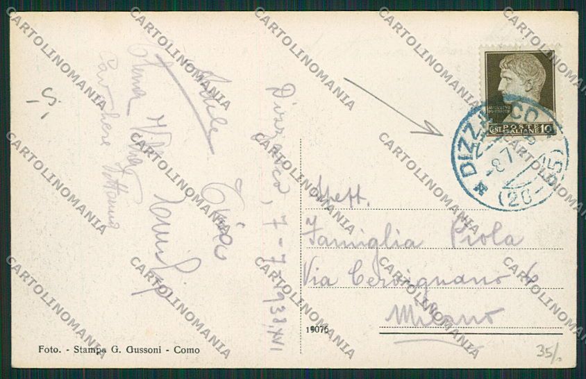 Como Dizzasco cartolina EE7867 – retro