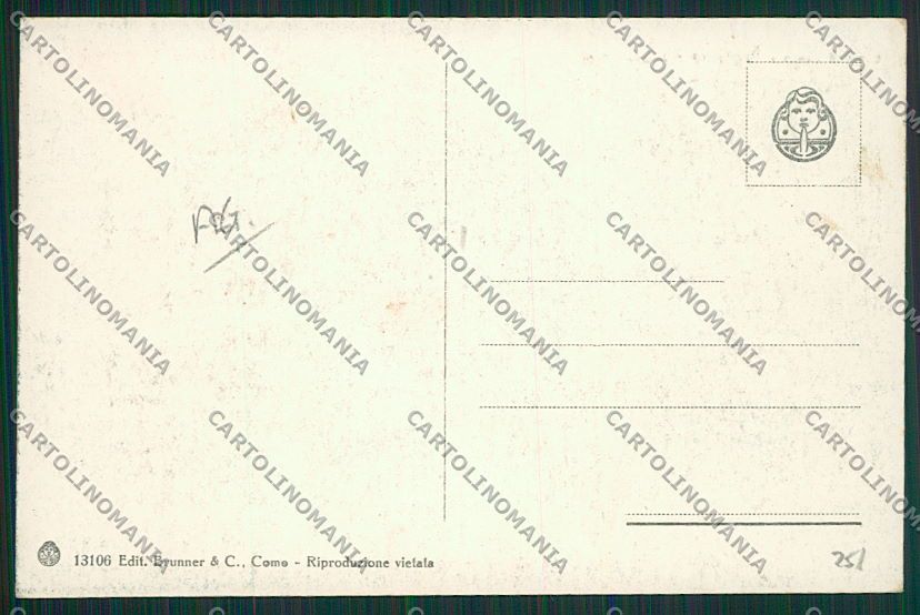 Como Argegno Battello cartolina EE7878 – retro