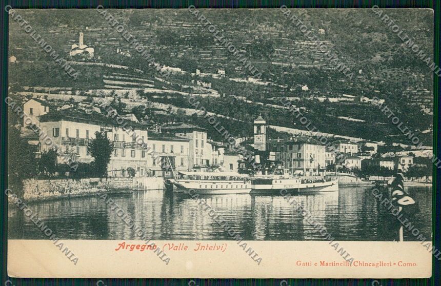 Como Argegno Battello Plinio cartolina EE7881 – fronte
