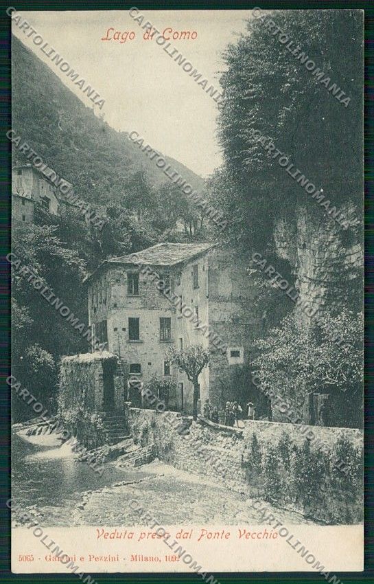 Como Argegno Ponte Vecchio cartolina EE7887 – fronte