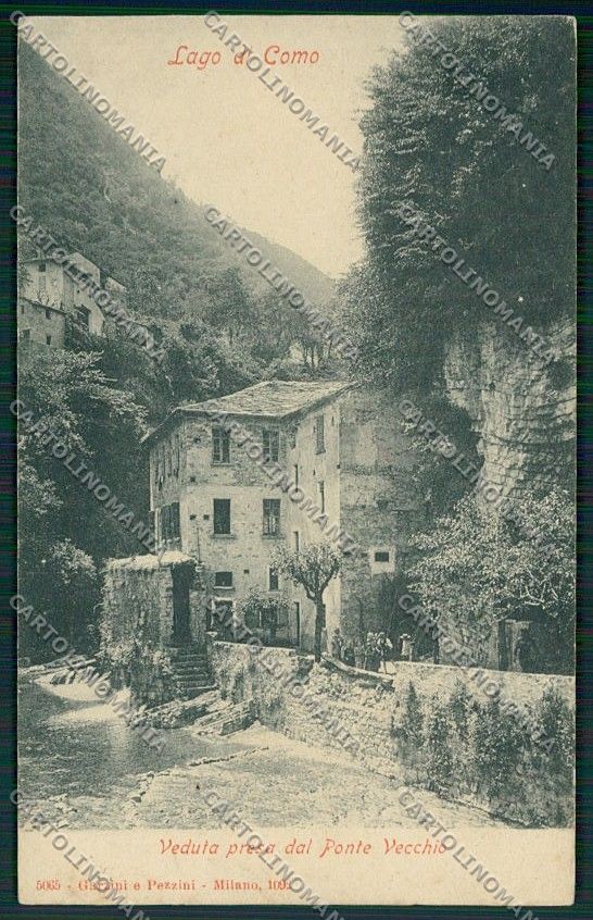 Como Argegno Ponte Vecchio cartolina EE7888 – fronte