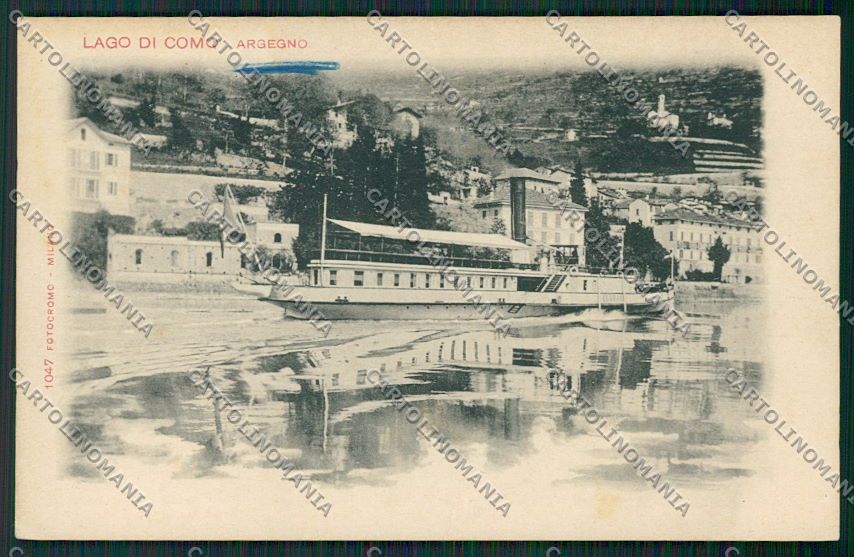 Como Argegno Battello cartolina EE7889 – fronte