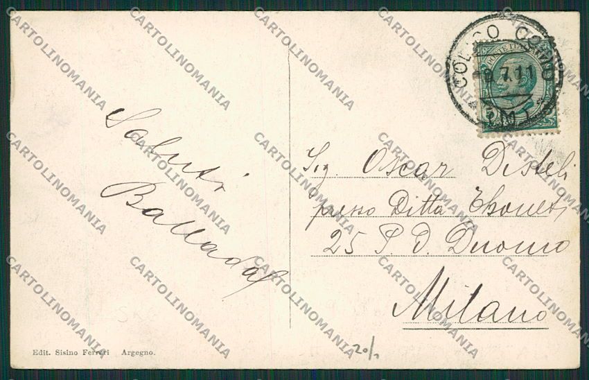 Como Argegno cartolina EE7896 – retro