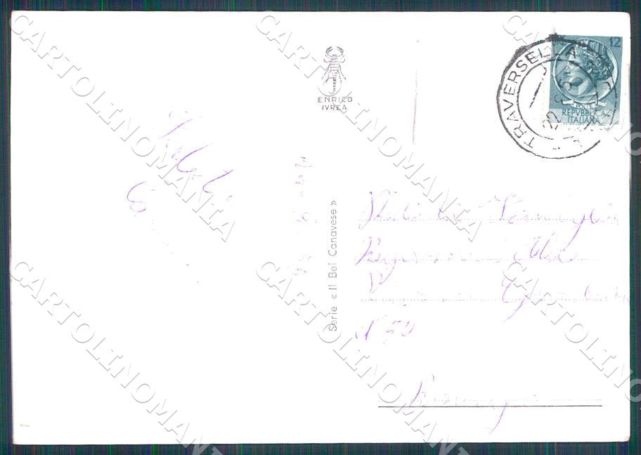 Torino Traversella Panorama Nuovo Ponte Torrente FG Foto cartolina GM0016 – retro