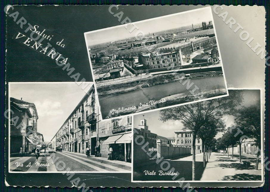 Torino Venaria Reale Saluti da Stabilimento Snia ABRASA FG Foto cartolina GM0017 – fronte