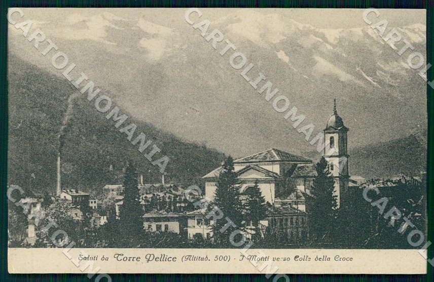 Torino Torre Pellice Saluti da Monti verso Colle Croce cartolina GM0027 – fronte
