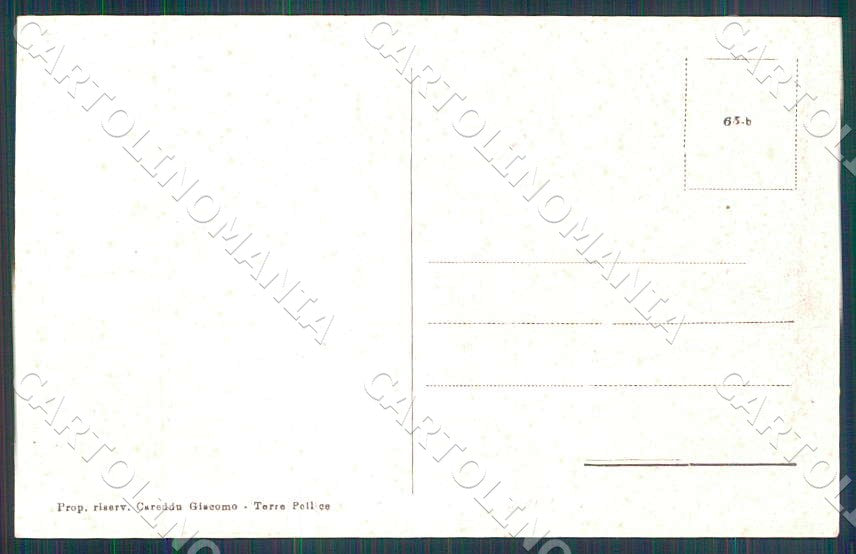 Torino Torre Pellice Saluti da Monti verso Colle Croce cartolina GM0027 – retro