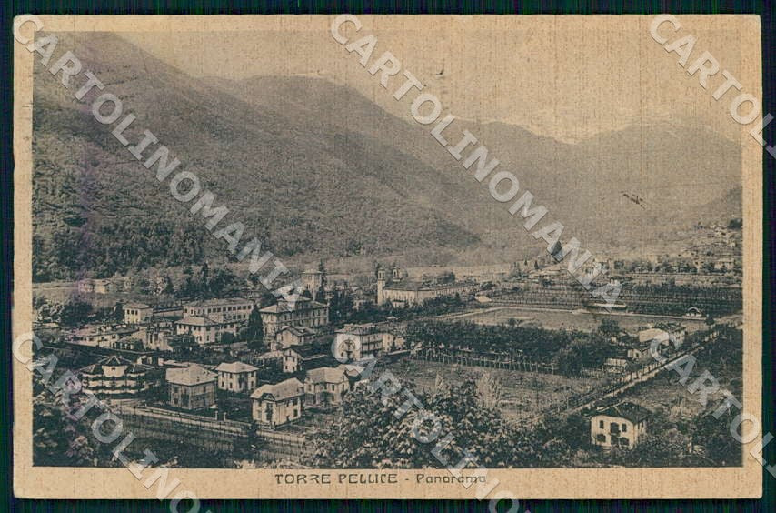 Torino Torre Pellice Panorama PIEGATA cartolina GM0028 – fronte