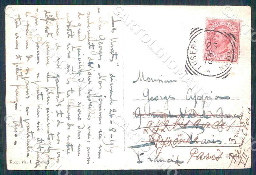 Torino Torre Pellice Chiesa Casa Valdese Vandalino cartolina GM0031 – retro