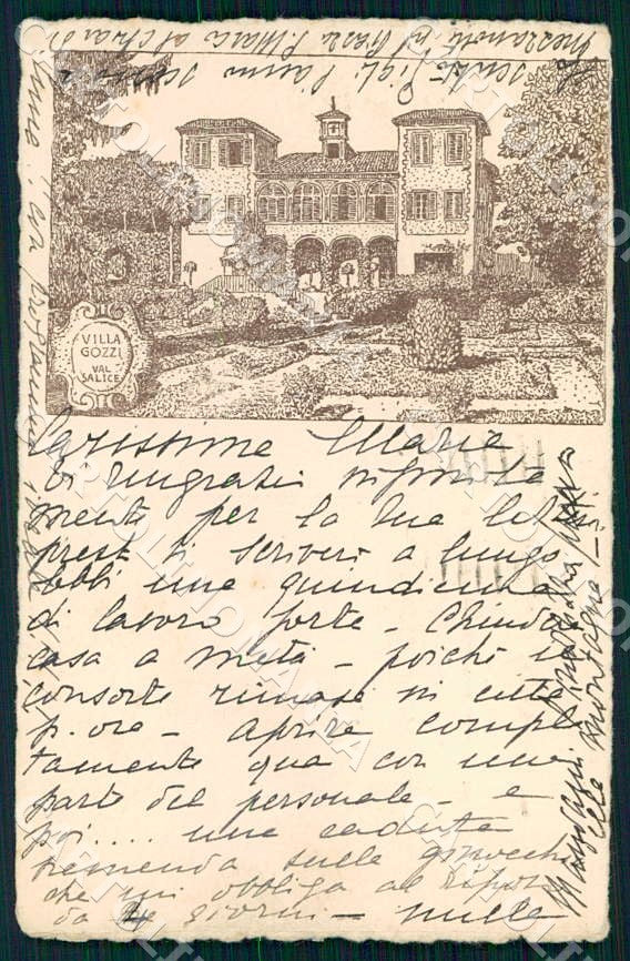 Torino Città Villa Gozzi Val Salice cartolina GM0040 – fronte