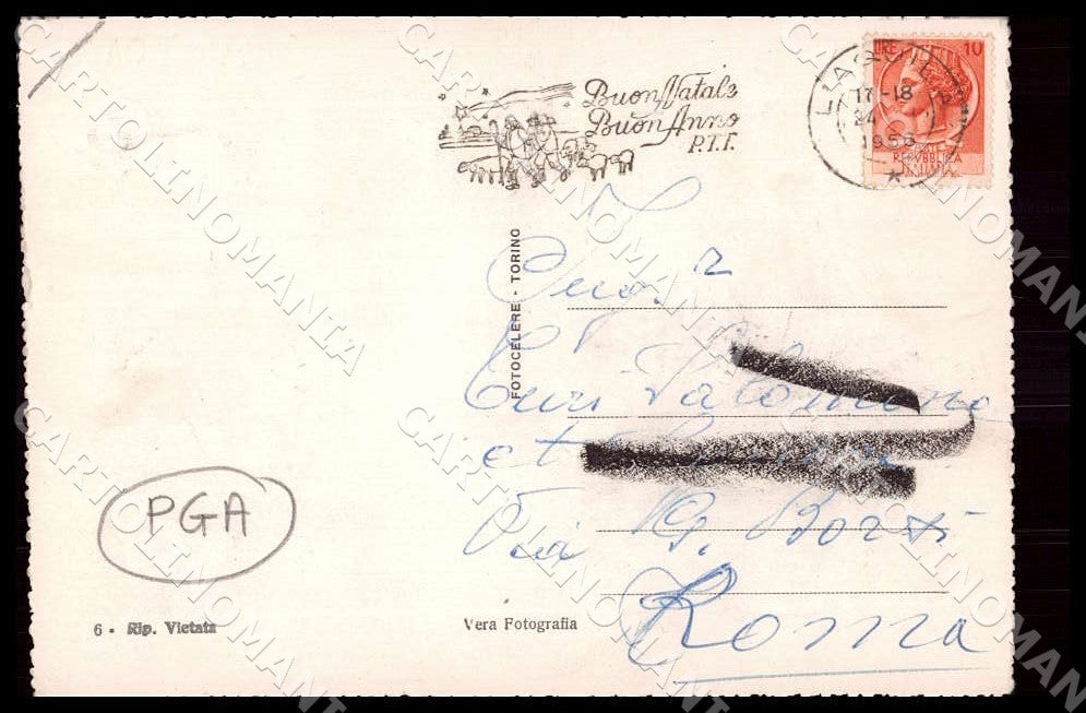 L'Aquila Città Costumi Abruzzo PIEGHINA FG Foto cartolina GM0050 – retro