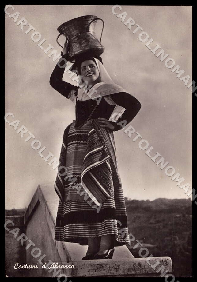 L'Aquila Sulmona Costumi Abruzzo FG Foto cartolina GM0051 – fronte