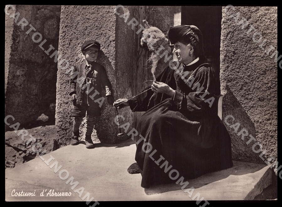 L'Aquila Costumi Abruzzo Mestieri FG Foto cartolina GM0057 – fronte