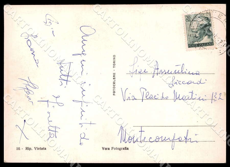 L'Aquila Costumi Abruzzo Mestieri FG Foto cartolina GM0057 – retro