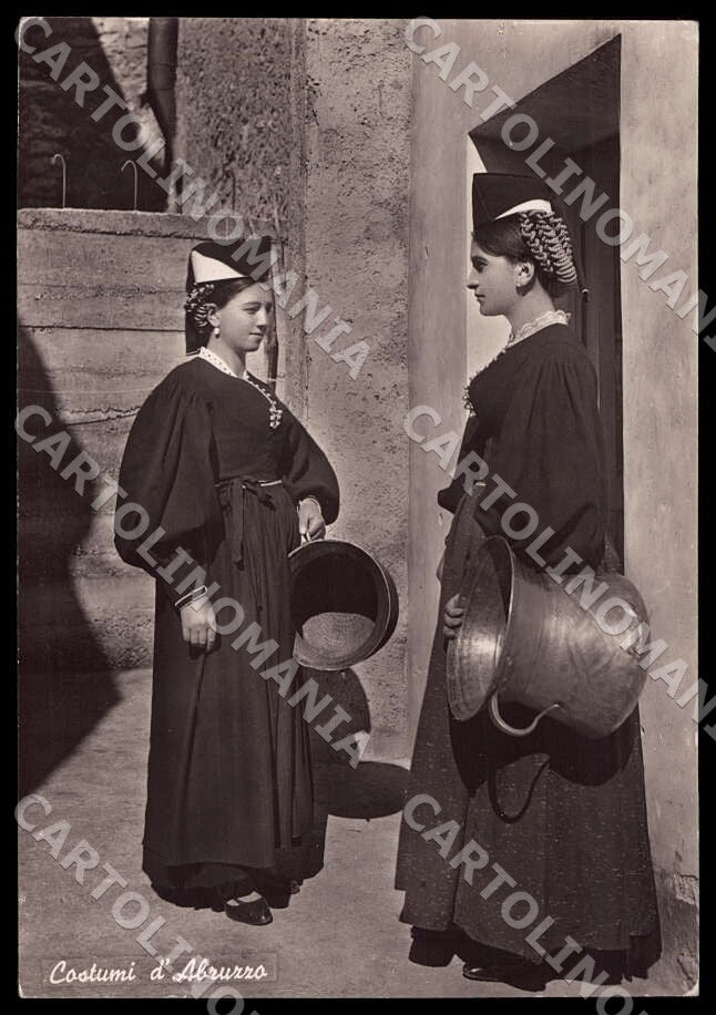 L'Aquila Scanno Costumi Abruzzo FG Foto cartolina GM0059 – fronte