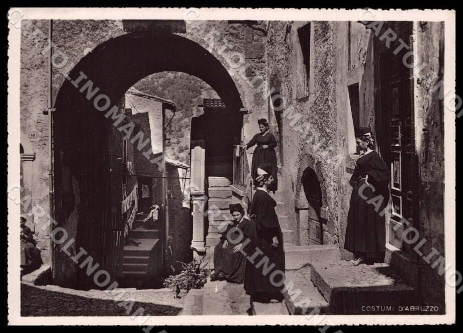 L'Aquila Rivisondoli Costumi Abruzzo FG Foto cartolina GM0065 – fronte