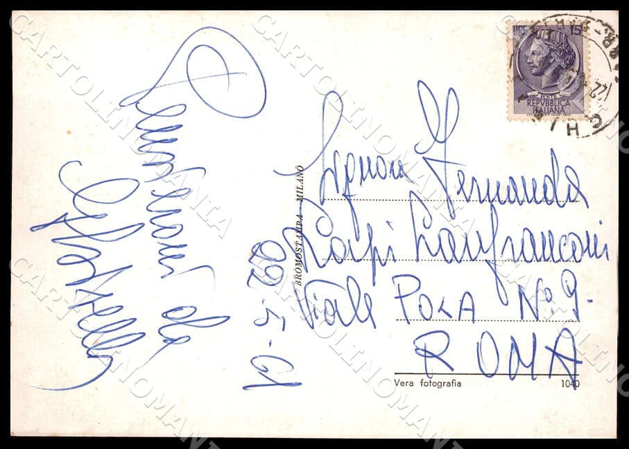 L'Aquila Costumi Abruzzesi Lavori tombolo Mestieri FG Foto cartolina GM0066 – retro