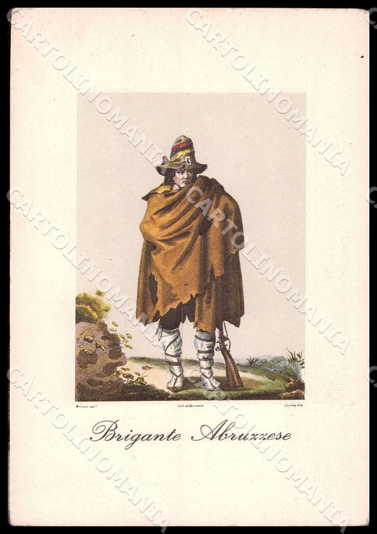 L'Aquila Balsorano Brigante Abruzzese Costumi FG cartolina GM0070 – fronte