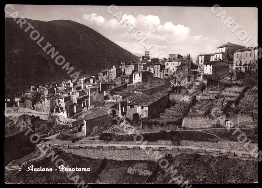 L'Aquila Acciano Panorama PIEGA FG Foto cartolina GM0075 – fronte