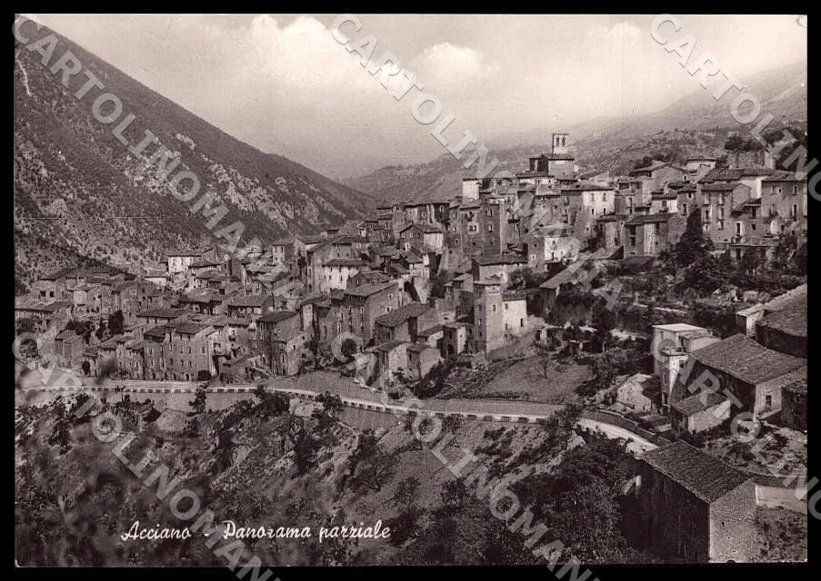L'Aquila Acciano Panorama parziale Alterocca FG Foto cartolina GM0076 – fronte