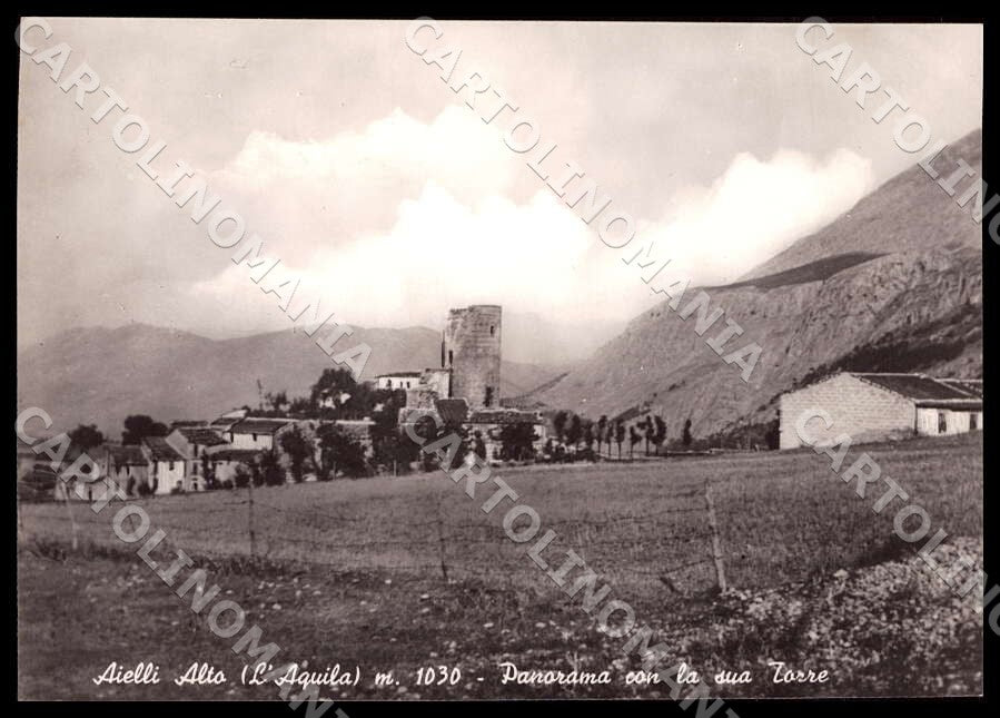 L'Aquila Aielli Alto Panorama Torre Alterocca FG Foto cartolina GM0078 – fronte