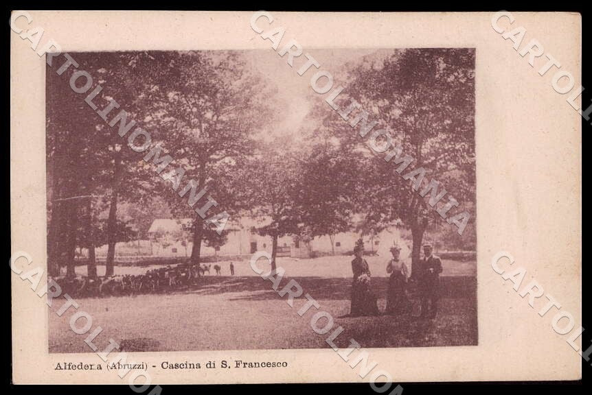 L'Aquila Alfedena Cascina San Francesco Gregge cartolina GM0082 – fronte