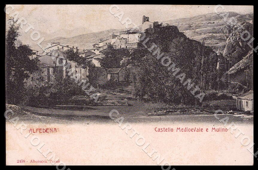 L'Aquila Alfedena Castello Medioevale Mulino Alterocca cartolina GM0086 – fronte