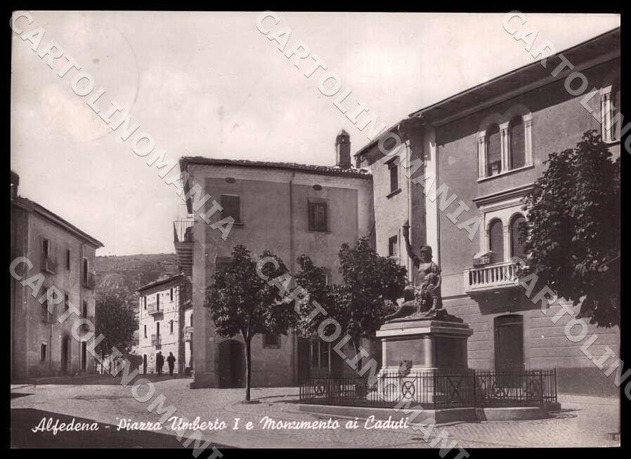 L'Aquila Alfedena Piazza Umberto I Monumento Caduti FG Foto cartolina GM0090 – fronte