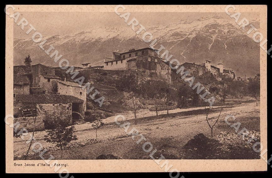 L'Aquila Assergi Gran Sasso Italia cartolina GM0097 – fronte