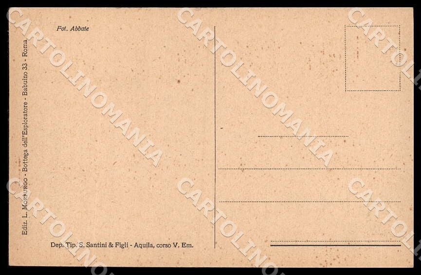 L'Aquila Assergi Gran Sasso Italia cartolina GM0097 – retro