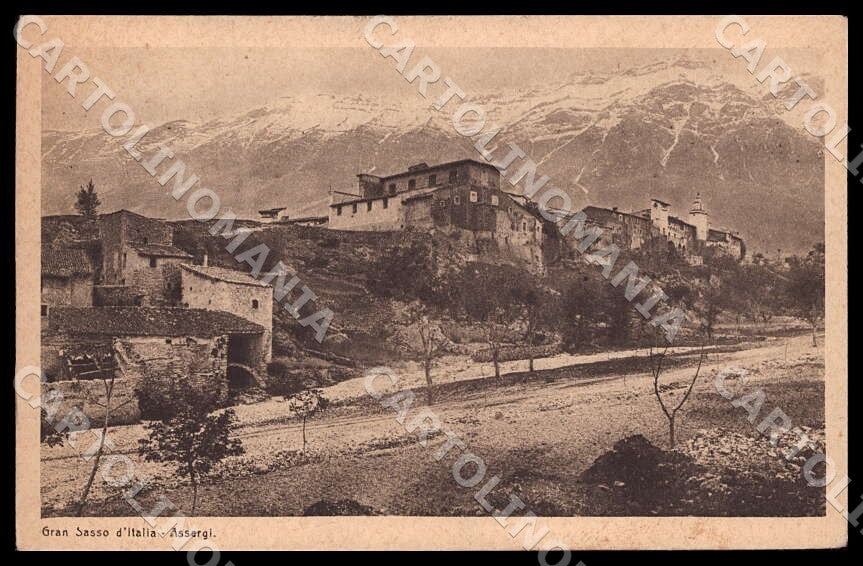L'Aquila Assergi Gran Sasso Italia cartolina GM0098 – fronte