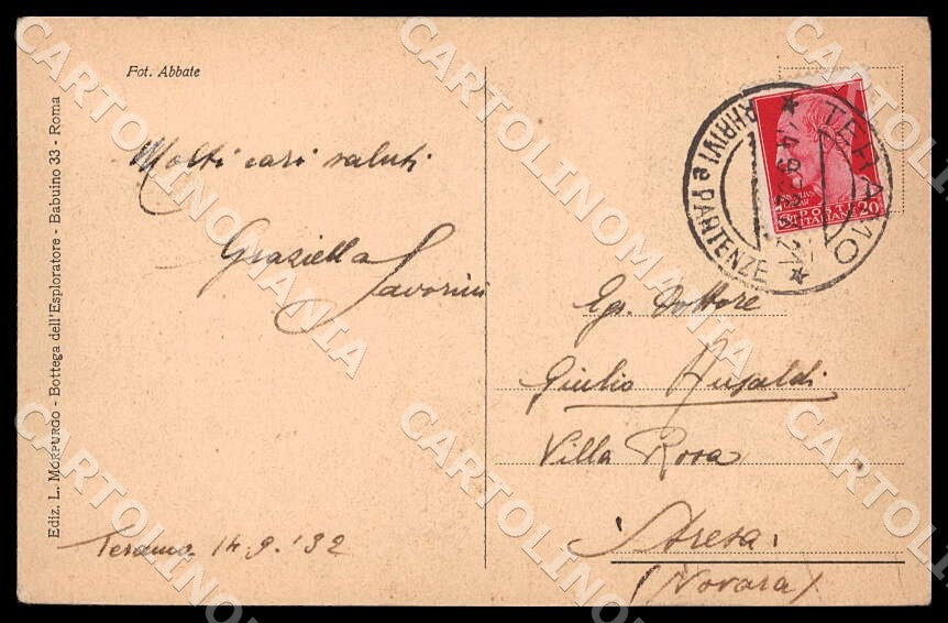L'Aquila Assergi Gran Sasso Italia cartolina GM0098 – retro