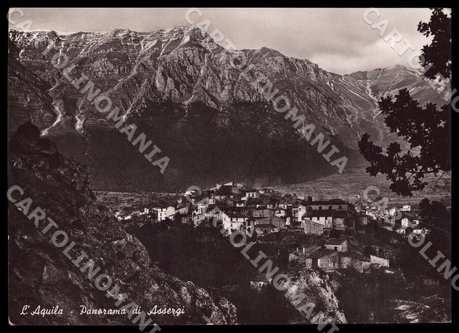 L'Aquila Assergi Panorama FG Foto cartolina GM0099 – fronte