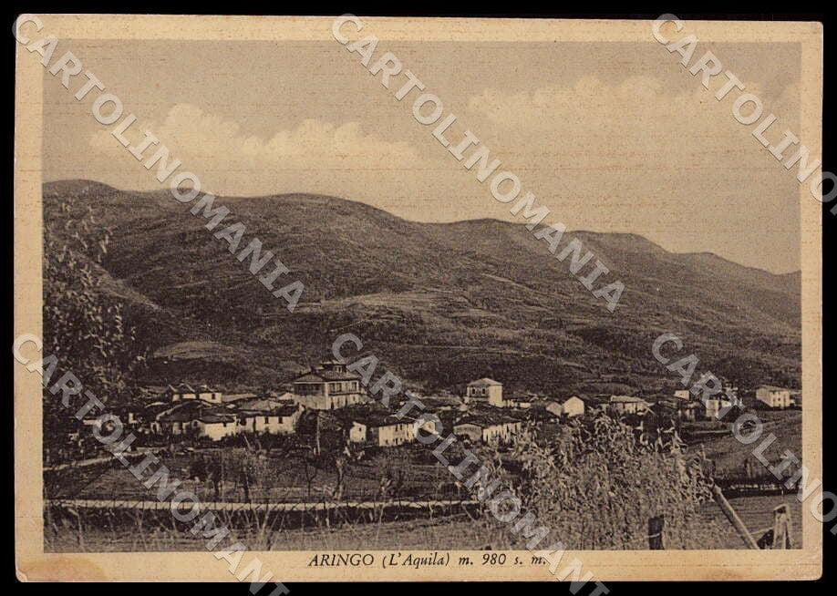 L'Aquila Montereale Aringo PIEGA FG cartolina GM0101 – fronte