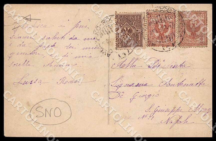 L'Aquila Balsorano Castello Medioevale Alterocca STRAPPINO cartolina GM0107 – retro