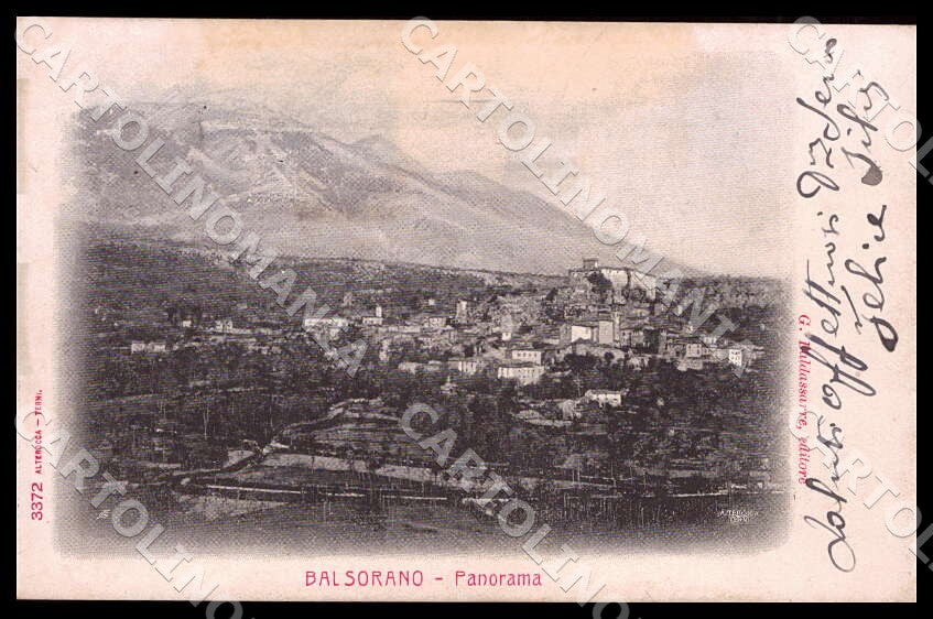 L'Aquila Balsorano Panorama Alterocca SCOLLATA cartolina GM0108 – fronte