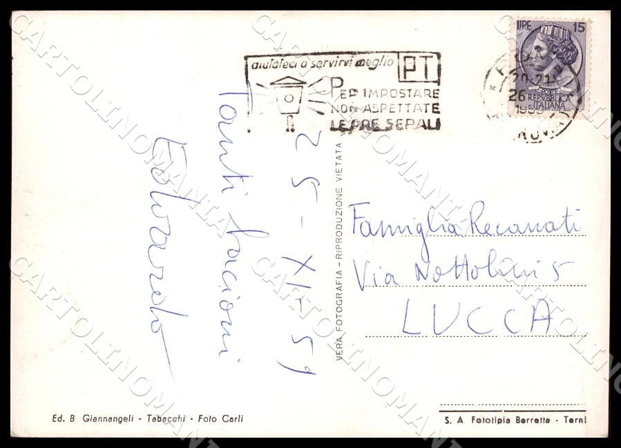 L'Aquila Barisciano Panorama FG Foto cartolina GM0122 – retro