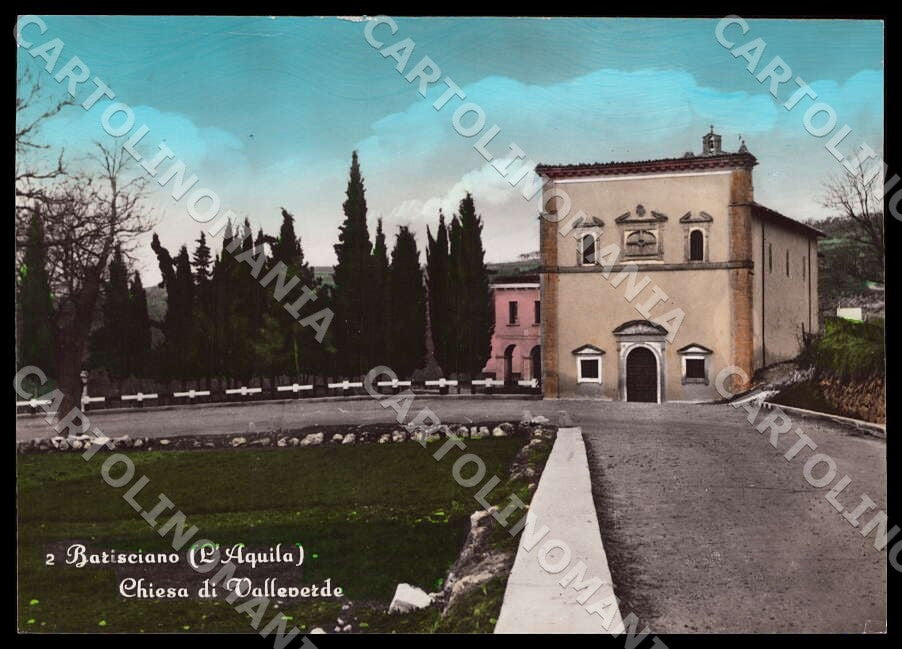 L'Aquila Barisciano Chiesa Valleverde PIEGHINE FG Foto cartolina GM0126 – fronte
