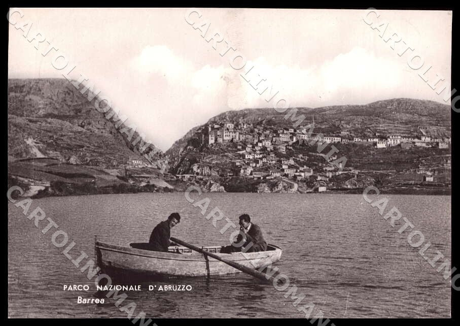 L'Aquila Barrea Parco Nazionale Abruzzo Alterocca PIEGA FG Foto cartolina GM0129 – fronte