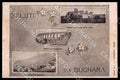 L'Aquila Bugnara Saluti da Chiesa Madonna neve Ponte PIEGHE cartolina GM0131 – fronte