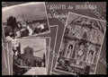 L'Aquila Bugnara Saluti da Santuario PIEGHE COLLA FG Foto cartolina GM0132 – fronte