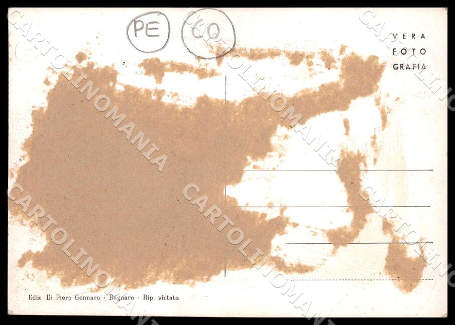 L'Aquila Bugnara Saluti da Santuario PIEGHE COLLA FG Foto cartolina GM0132 – retro