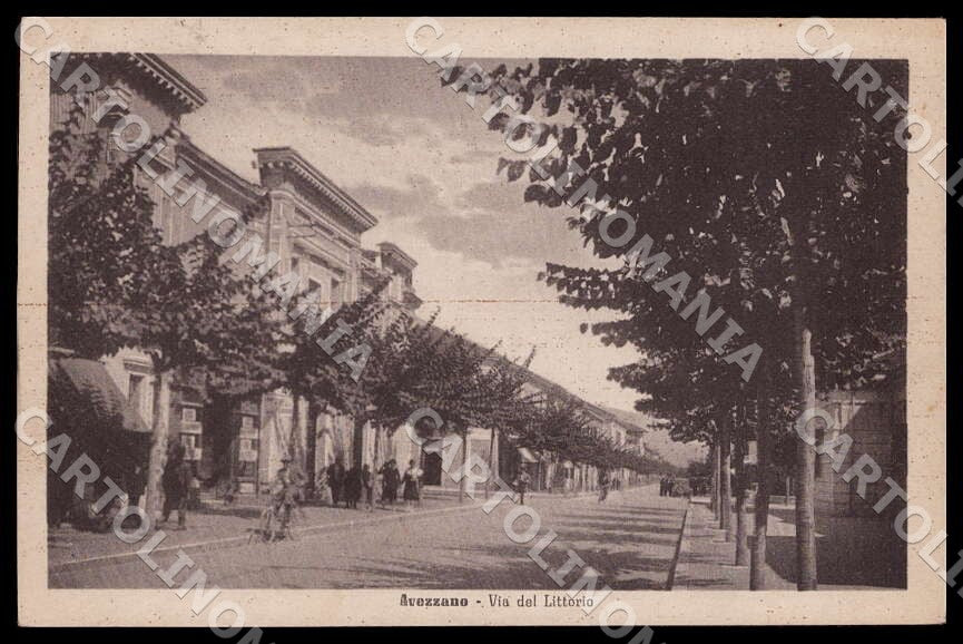 L'Aquila Avezzano Via Littorio Alterocca cartolina GM0136 – fronte