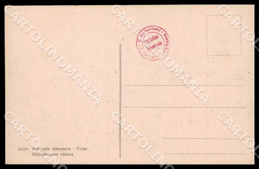 L'Aquila Avezzano Piazza San Bartolomeo Terremoto Alterocca cartolina GM0138 – retro