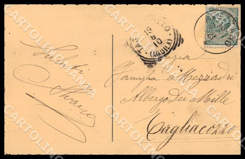 L'Aquila Avezzano Cattedrale cartolina GM0146 – retro