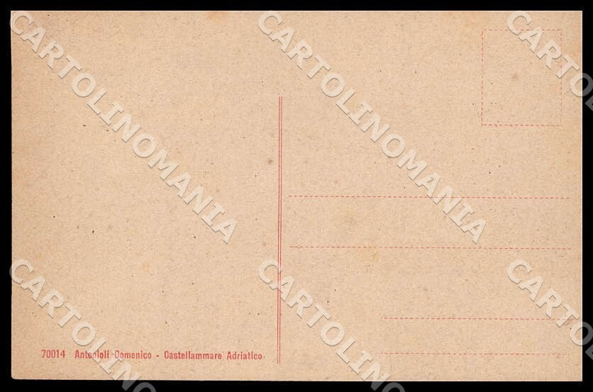 L'Aquila Avezzano Quartiere Via Pace Mercato cartolina GM0148 – retro