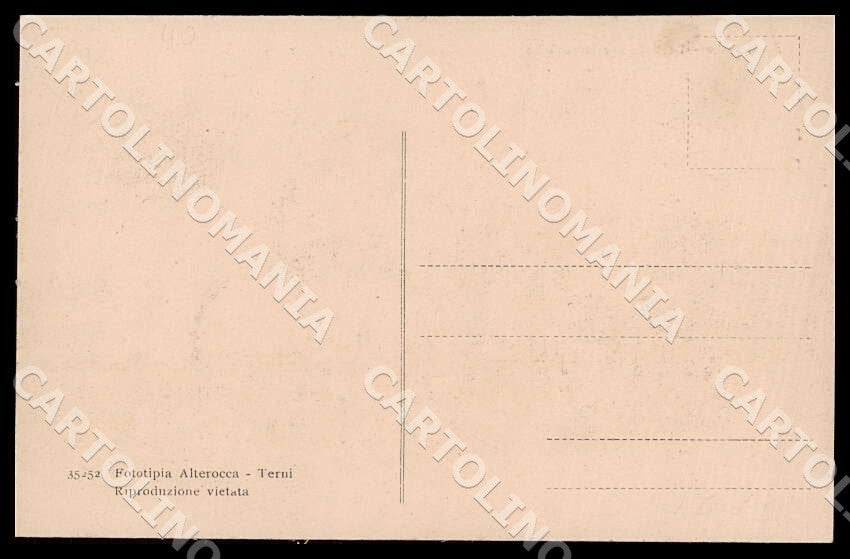 L'Aquila Avezzano Stazione ferroviaria Alterocca Auto Terremoto cartolina GM0151 – retro
