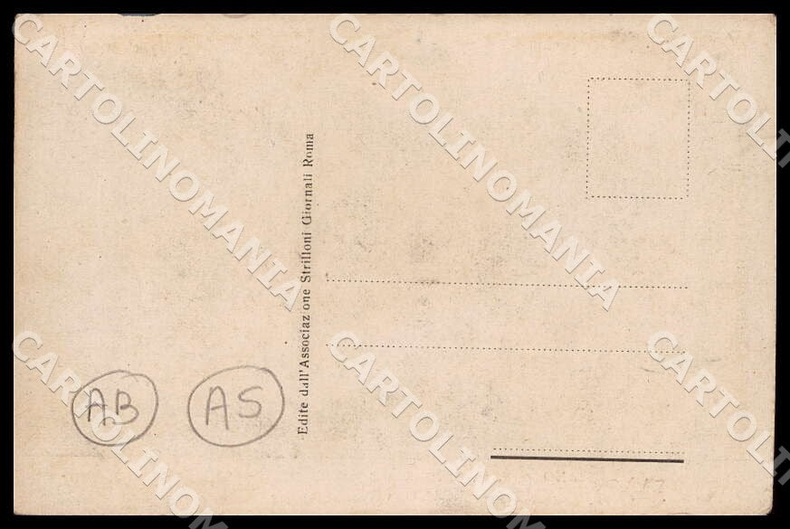 L'Aquila Avezzano Sua Maestà Re Rovine ABRASA ANGOLO SCOLLATO cartolina GM0152 – retro