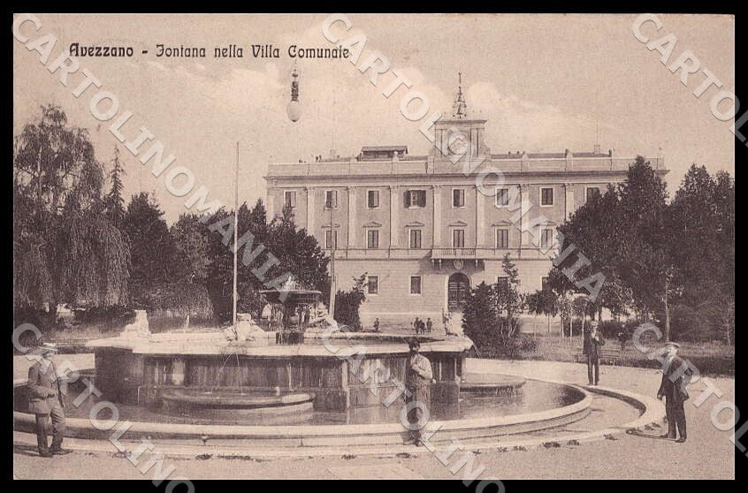 L'Aquila Avezzano Fontana Villa Comunale Alterocca cartolina GM0157 – fronte